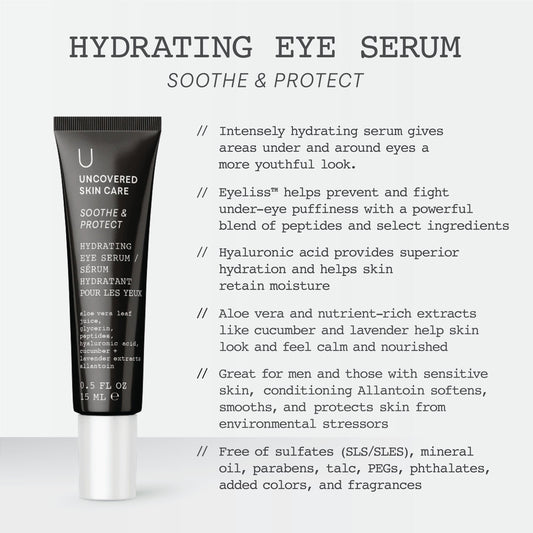Uncovered Skincare Eye Serum - Soothe & Protect