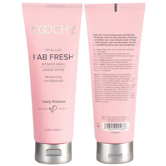FAB FRESH FEMININE WASH by Coochy ~ Peony Prowess 7oz