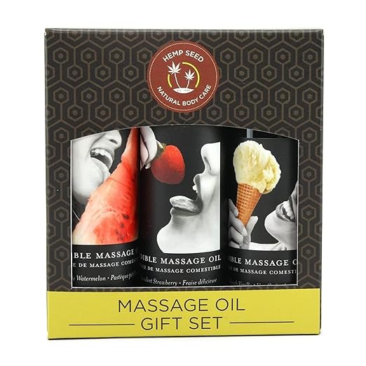 Earthly Body Hemp Seed Edible Massage Oil Gift