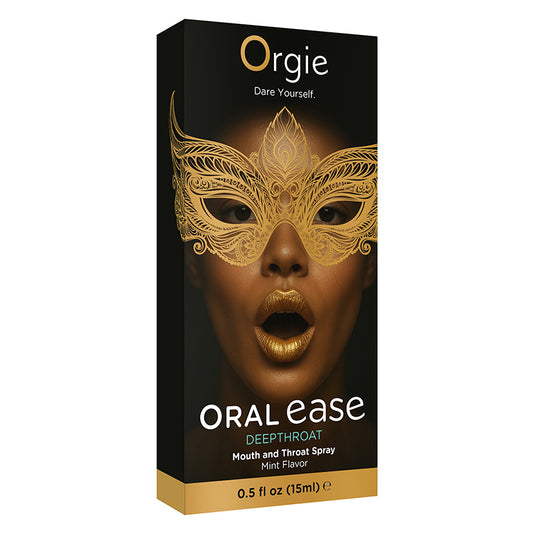 Orgie Oral Ease Deepthroat Spray - Mint 0.5floz