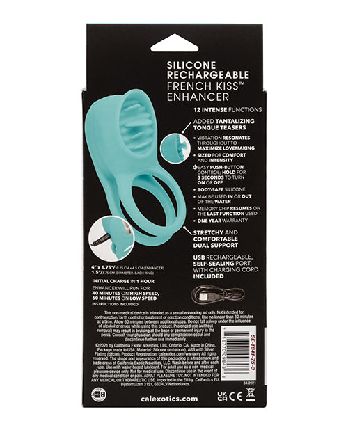 Couple's Silicone Rechargeable French Kiss C Ring
