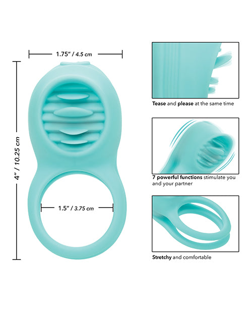 Couple's Silicone Rechargeable French Kiss C Ring